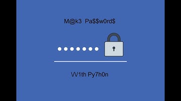How to make passwords with Python