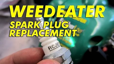 Weedeater Spark Plug Replacement - Video
