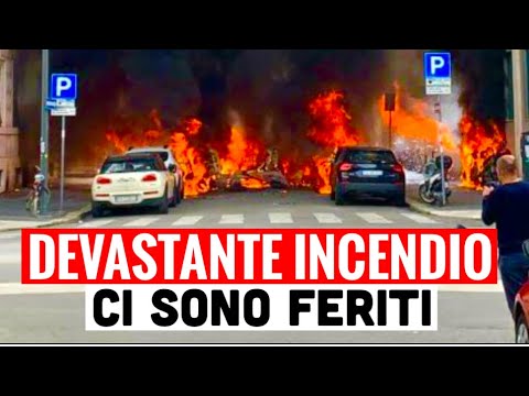 PAUROSO INCENDIO A MILANO: CI SONO FERITI. LA COLONNA DI FUMO VISIBILE A KM DI DISTANZA