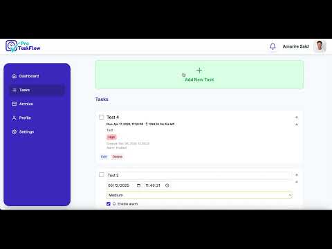 Next-Level Productivity App Built in React – TaskFlow Pro (First Release)