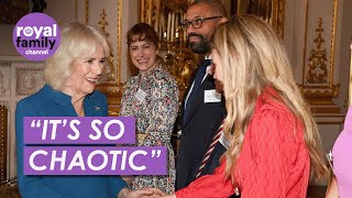 Carrie Johnson&#39;s Hilarious Joke about Motherhood at Buckingham Palace Reception