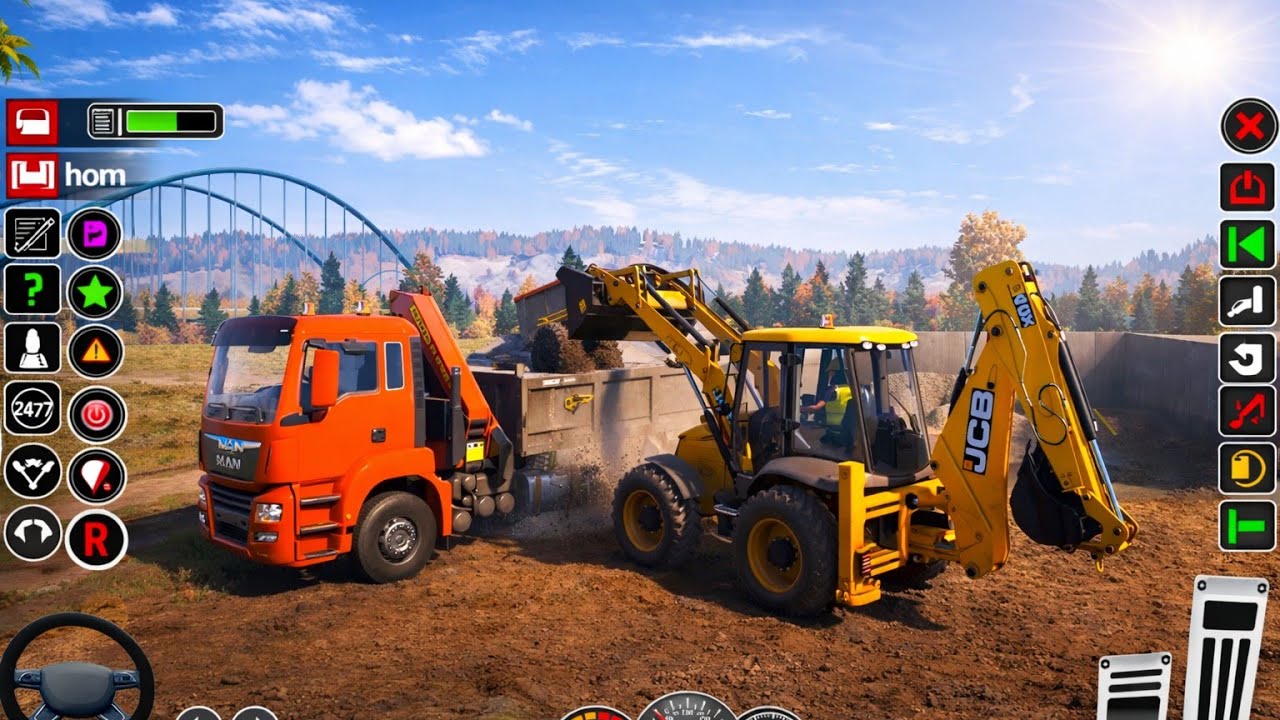 ⛽Realistic Heavy Excavator Simulator 🚜 - City Construction Game - Android Gameplay 2024