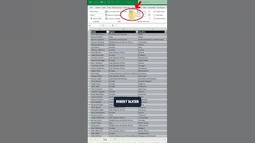 Slicer in Excel  #excel #exceltips #spreadsheet #spreadsheettips #excelhacks #exceltutorial