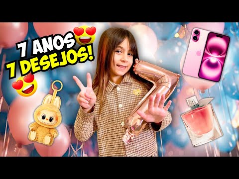 I got 7 wishes on my 7th birthday! *The last wish will surprise you 😍