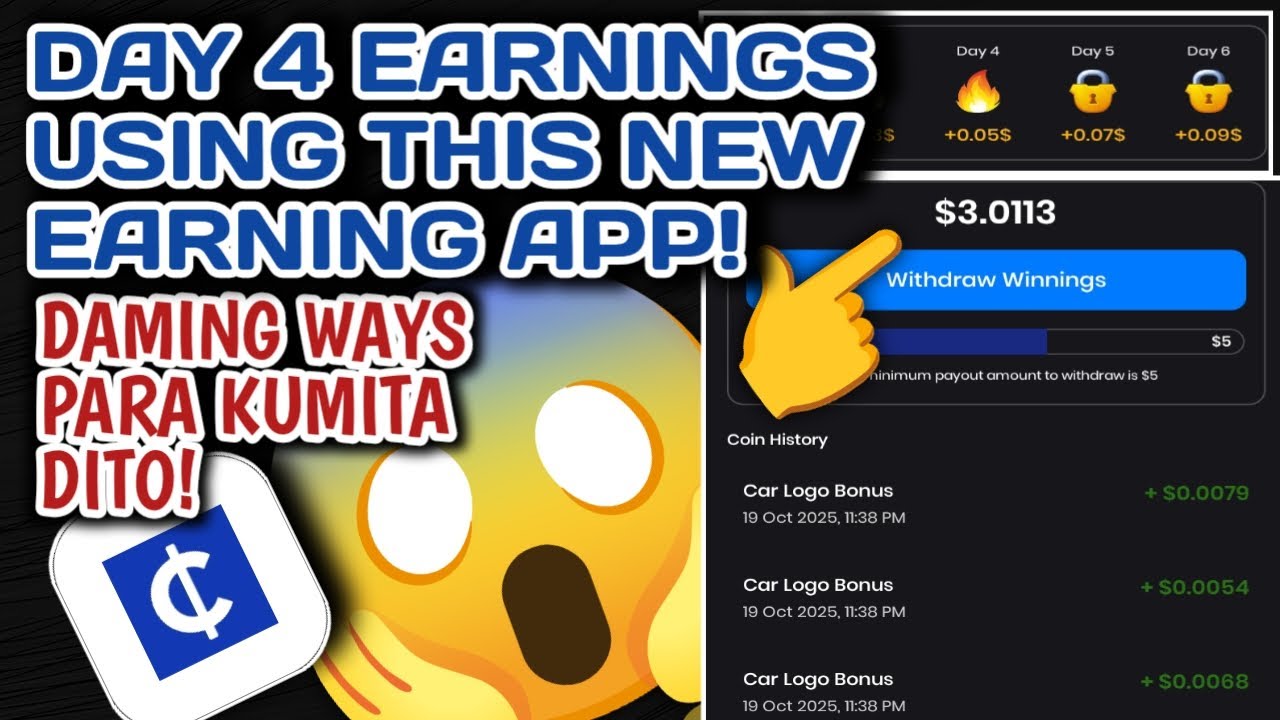 NEW CASHCOIN APP! BAGONG KITAAN! ANG DAMING WAYS TO EARN SA APP NA 'TO!