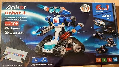 Apitor Robot J Creative Building Kit With Storage Box Review