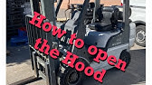 How To Open Forklift Engine Hatch Youtube
