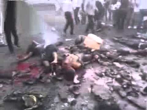 شام ريف دمشق زملكا مجزرة بانفجار قرب المتظاهرين ج2 18