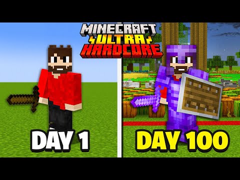 قضيت 100 يوم في ماين كرافت ولكن العالم فاضي