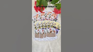 Die cut postcards | Dye cut postcards | customised postcards for cross border | penpal postcards