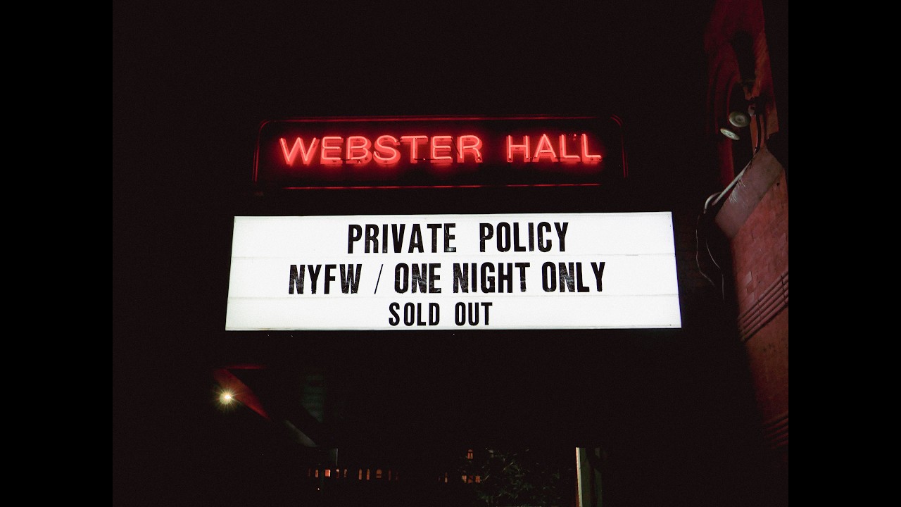 PRIVATE POLICY Fall Winter 2026 Runway Show "Untitled"