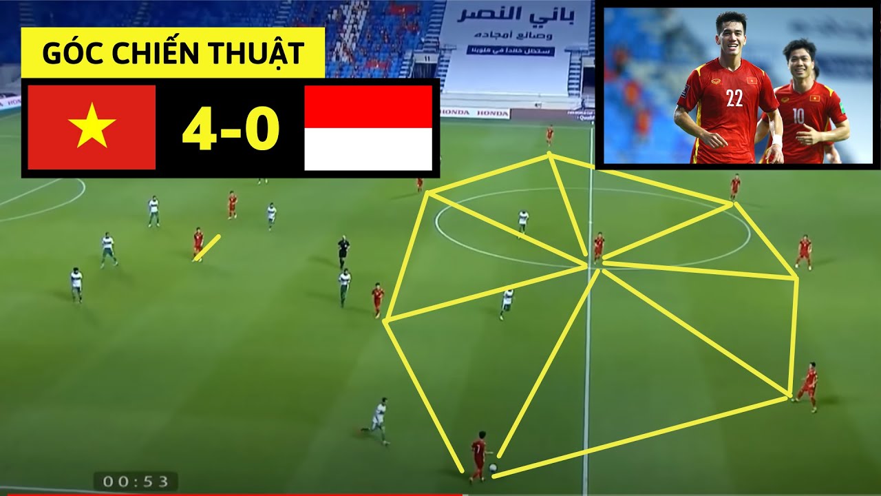 Góc chiến thuật | Việt Nam 4-0 Indonesia - BIẾN ĐỔI... - youtube