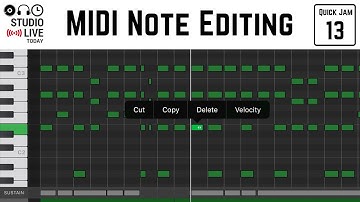 How to edit MIDI notes in GarageBand iOS (iPhone/iPad)