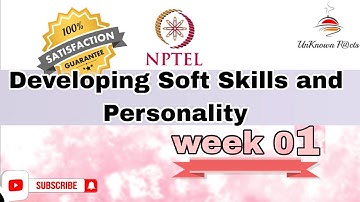 DEVELOPING SOFT SKILLS AND PERSONALITY WEEK 1 ASSIGNMENT ANSWERS NPTEL 2024 l NPTEL #nptel