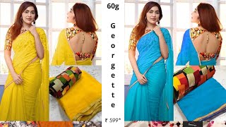 *Fresh Stock* 60g Georgette with Beautiful foil Patti