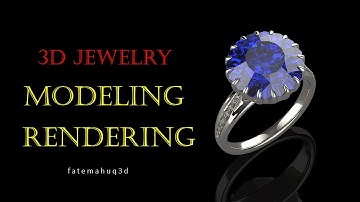 3d jewelry ring modeling in Autodesk & render in Keyshot