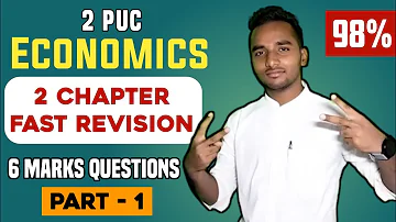 2 PUC Economics 2 Chapter Fast Revision Class In Kannada| 2023