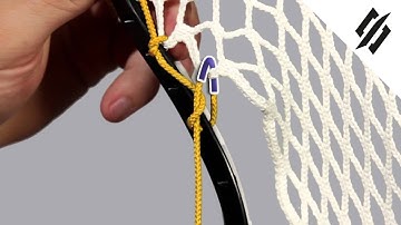 How to String a Lacrosse Head | Sidewall Anchor Knot | Step 5 | StringKing