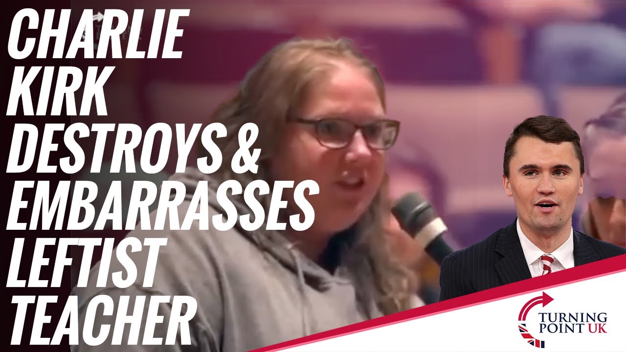 Charlie Kirk Destroys and Embarrasses Leftist Teacher