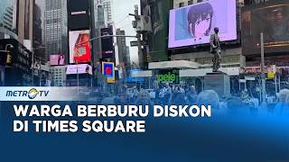 Warga New York Padati Times Square, Nikmati Libur & Diskon Besar