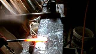 John Marshall forging medieval plate cutter arrowhead