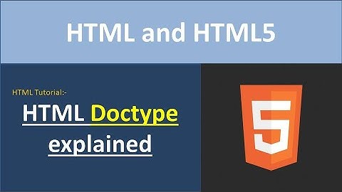 HTML5 Doctype Fully Explained in Hindi|What is Doctype in HTML?|HTML Tutorial For Beginners in Hindi