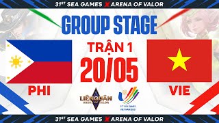 PHILIPPINES VS VIỆT NAM - VÒNG BẢNG SEA GAMES 31 - LIÊN QUÂN MOBILE | NGÀY 20\/05