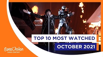 TOP 10: Most watched - October 2021 - Eurovision Song Contest