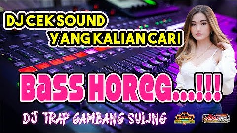 DJ CEK SOUND BASS DIJAMIN HOREGG!!! Dj Trap Gambang Suling Spesial Horeg