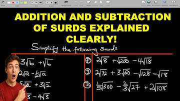 How to Simplify Surds! | Addition and Subtraction of Radicals Explained Clearly!