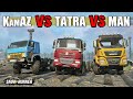 SnowRunner Mod vs Mod | KAMAZ 6x4 VS TATRA Phoenix VS MAN TGS 480 6x6