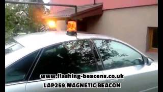 LAP259 Magnetic Flashing Recovery Amber Beacon | flashing-beacons.co.uk