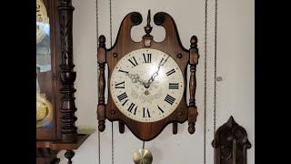 HAPPY 2025 NEW YEAR with an 8 day New England Wall Clock