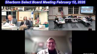Sherborn Select Board Meeting February 12, 2026