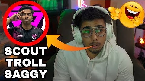😂Scout Trolling Saggy | Enigma Saggy | BGMI