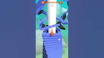 Helix Jump Gameplay | Level 56-57 Epic Run!" #shorts