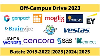 Off Campus Drive 2023 || Latest Off-Campus Hiring jobs hiring