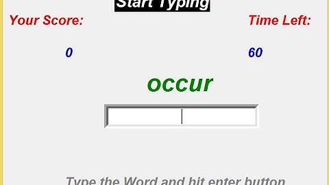 Speed Typing App using Python
