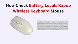 How to Check Battery Levels on Rapoo Wireless Keyboard & Mouse – Easy Status Check