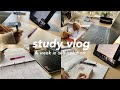 Study vlog | student life, lots of studying, online classes, Korean planner