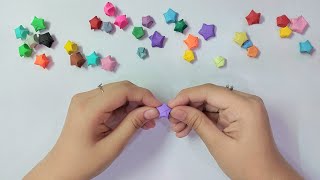 Origami Lucky Star Tutorial ⭐ Easy DIY ⭐ Paper Kawaii