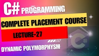 C - Dynamic Polymorphism | C Programming | Complete Placement Course