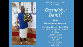 Burial Service of Celebration for the Life of Gwendolyn Daniel