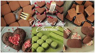 발렌타인데이❣️초콜릿 레시피 모음.zip : 6 Valentine's Day Chocolate Recipe * 홈베이킹 영상 모음 Baking Video | Cooking tree