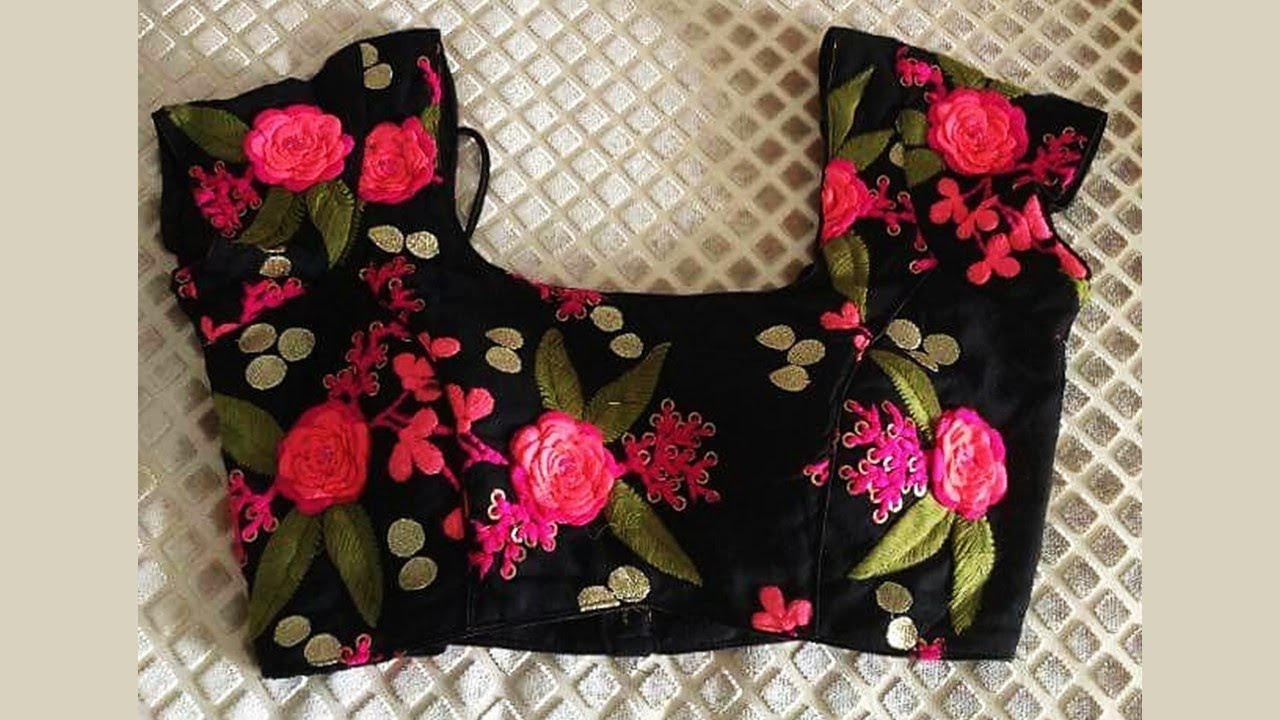 Boat Neck Floral Printed Blouse Designs 2019 | Indian Blouse Design 2019 -  YouTube