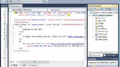 Auto Complete and RadioButtons - ASP.NET 4 and Visual Studio 2010 - Lesson 4