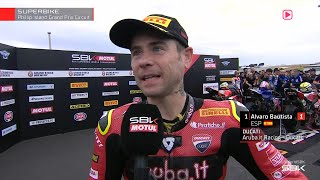[WSBK] Australian Round | SBK Race 1 | Interview & Podium