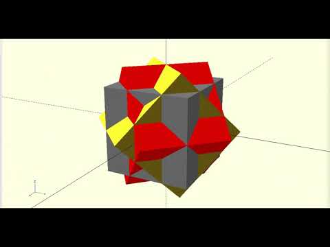 Aesthetic convex polyhedra intersection/Minkowski sum undulating ASMR