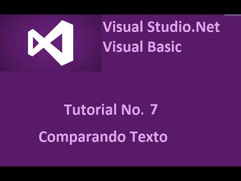 Visual Basic Net tutorial No  7 Comparando Texto