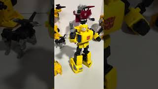 TRANSFORMERS 2 for 1 action figure review featuring Devastation BUMBLEBEE &amp;  studio series STEELCLAW